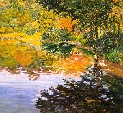 Kate Clark Mill Pond oil painting on canvas